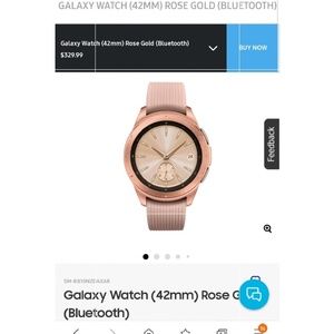 EUC Samsung Rose Gold Galaxy Watch 42mm